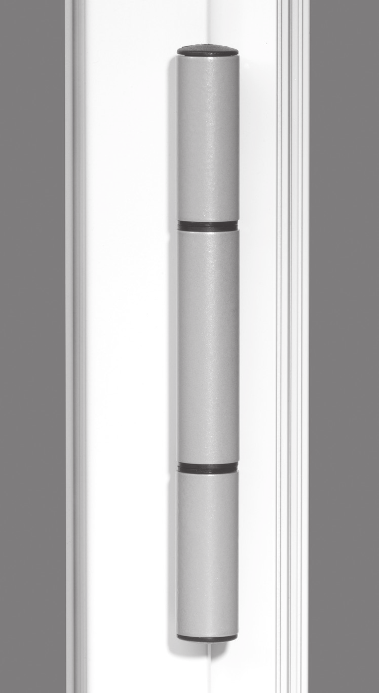 1. Driedelige scharnier nr. 83201-1 1.1. Algemeen Kenmerken en voordelen Driedelige klembare euroscharnier voor eurogroef met kadergroef 14/18 mm.