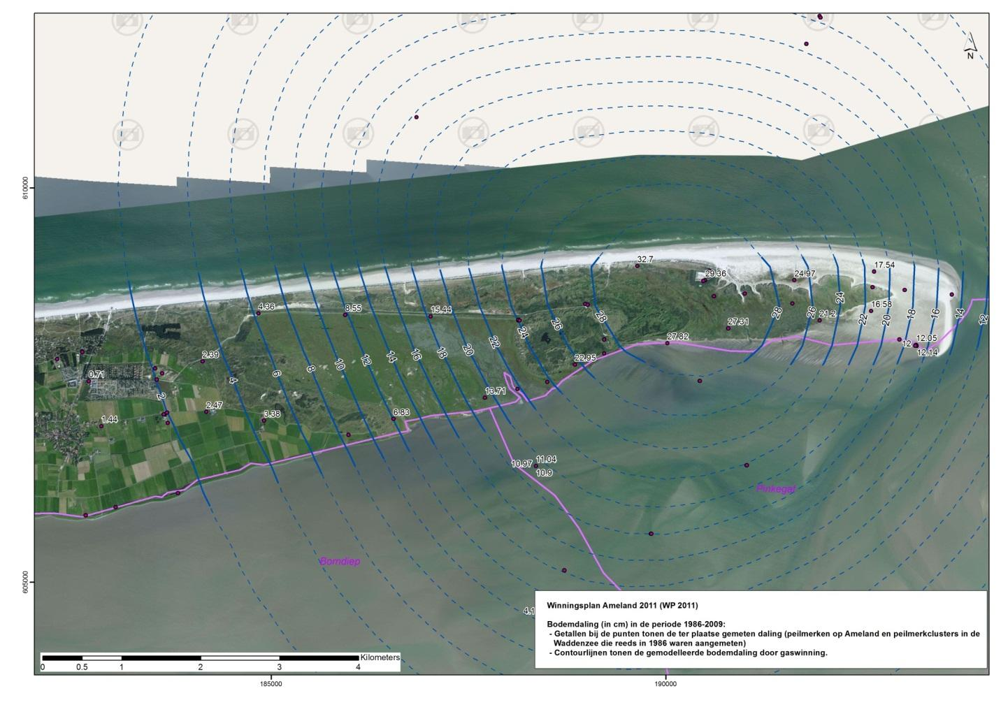 Getallen gebruikt in kwelderrapport IMARES Totaal daling Neerlands Reid De Hon Prognose 1986-225 (totaal cm) 28 2 Prognose 1986-25 (totaal cm) 5 Gemeten 1986-29 (totaal cm) 17-19 26 Prognose