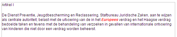 Aan de rechterzijde staat de inhoud van het element.