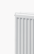 ECO RANGE Hygiene ECO LAGETEMPERATUURS-VENTIELRADIATOR MET SERIËLE DOORSTROMING, SPECIAAL ONTWIKKELD VOOR OMGEVINGEN WAAR HYGIËNE EN VEILIGHEID VAN GROOT BELANG ZIJN.