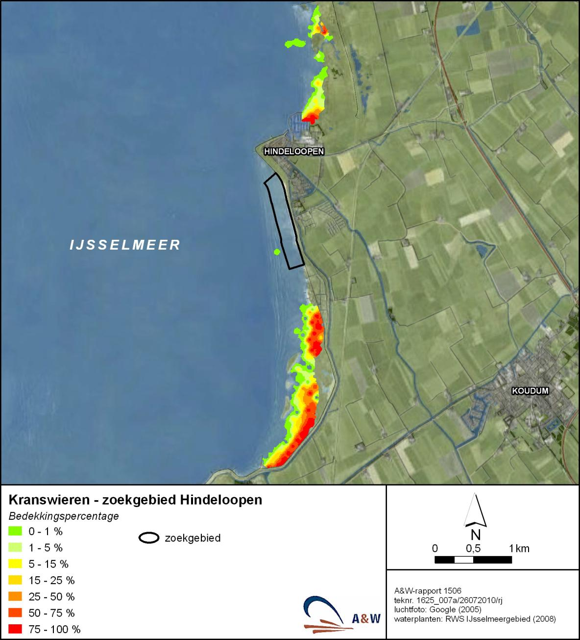 A&W rapport 1506.Voortoets ecodynamische kustontwikkeling Friese IJsselmeer. 19 Figuur 7.