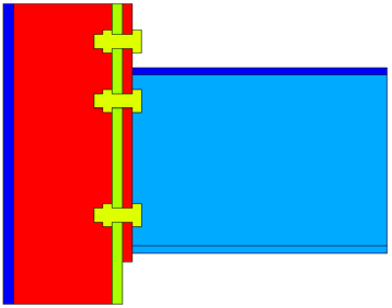 Wanneer het model nu overkomt met de verbinding in het voorbeeld kan men het programma de verbinding laten berekenen. Dit door op de toets analyse te drukken.