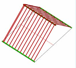 Trim en wis de overtollige lijnen. ( zie boven rechts) Selecteer het isometrisch perspectief en stel het constructievlak in op boven C- vlak.