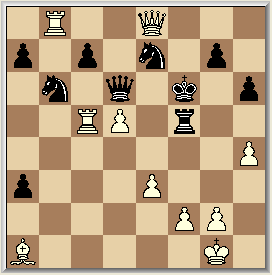 Jan de Korte Alex van Embden 1. b4, e5 2. Lb2, Lxb4 3. Lxe5, Pf6 4. Pf3 4. c4 4..., Pc6 5. Lb2, d5 5, 0-0 6. e3, Lg4 6, 0-0 7. Le2, 0-0 8. 0-0, Te8 8..., Lc5 9. a3 9. d3 9..., La5 10. d3, Dd6 11.