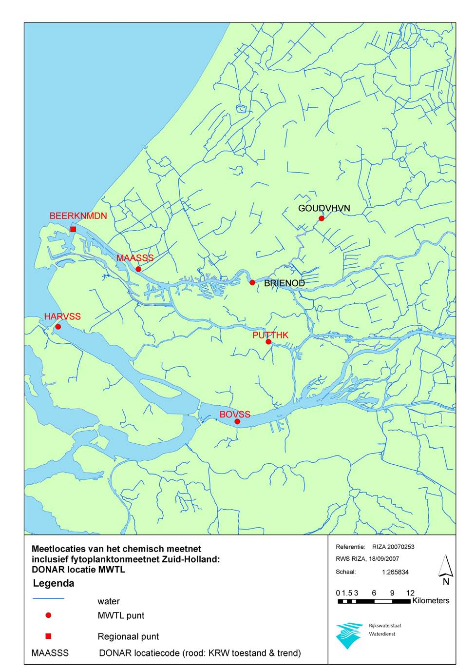 MWTL MEETPLAN ZOET 2008 ZUID-HOLLAND Figuur 6.