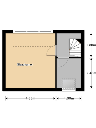 UITGELICHT PLATTEGROND BEGANE GROND 2E VERDIEPING C