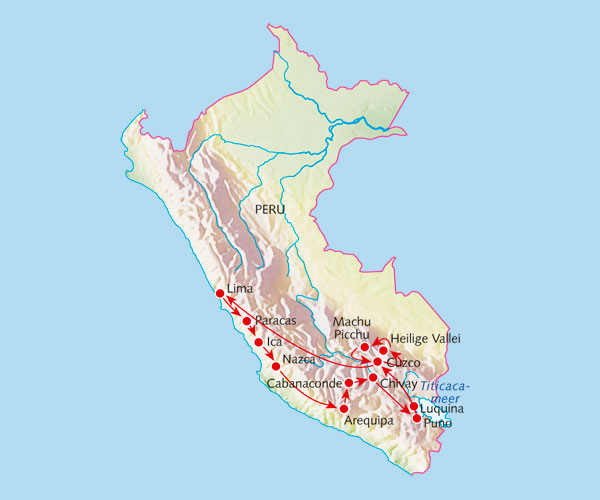 Peru Avontuur - Familiereis - 22 dagen Avontuur in de Andes Reiscode: Groepsgrootte: Aantal dagen: KPZ 6-22 22 Uitgebreide routebeschrijving Route Welkom Dit is een familiereis voor gezinnen met