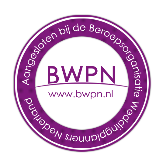 Masters of professional Weddingplanner BWPN Beroepsorganisatie Weddingplanners Nederland BWPN In Nederland worden per jaar gemiddeld 65.000 (2016 CBS december) huwelijken gesloten.