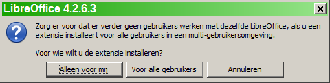 Functionaliteit toevoegen met extensies Een extensie is een pakket dat in LibreOffice kan worden geïnstalleerd, om een nieuwe functionaliteit toe te voegen.