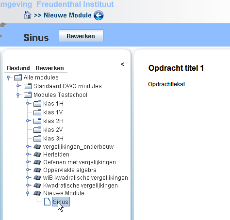 Voeg de gekozen activiteit toe, geef deze een naam. en klik op OK.