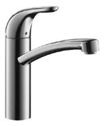 Hansgrohe Keuken / Cuisine Hansgrohe Focus keukenmengkraan - lage druk - draaibare uitloop 150 - straalvormer met debietbegrenzer 5 l/min Focus mitigeur cuisine - basse pression 31804000 148,00 - bec