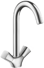 Hansgrohe Keuken / Cuisine Hansgrohe Focus E keukenmengkraan - lage druk - draaibare uitloop 150 - straalvormer met debietbegrenzer 5 l/min Focus E mitigeur cuisine - basse pression 31784000 159,00 -