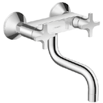 Hansgrohe Keuken / Cuisine Hansgrohe Logis Classic Logis Classic tweegreepskeukenmengkraan - cartouches met sluitlichaam (ref. 94142000) - QuickClean perlator. - debiet 12 l/min.