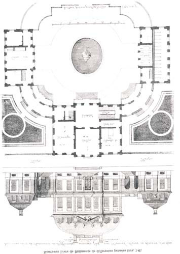 Stadspaleizen overeen met het huis de Voorst, dat in 1695 door J Roman en Daniël Marot was ontworpen. 270 In overleg met de opdrachtgever moet het idee ontstaan zijn om Prent D.