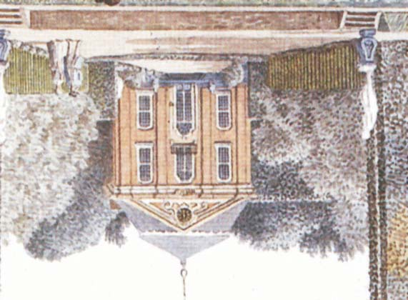 Buitenplaatsen voorbeeld was de ovale gevel aan het Hôtel d Amelot te Parijs door Boffrand.