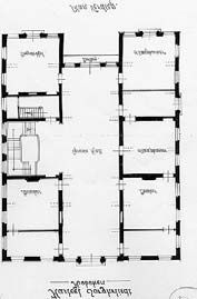 Buitenplaatsen Souterrain, b.g. En verdieping en links plattegronden van J.F. Blondel uit J.