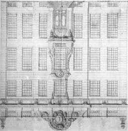 Architectuurtaal ontwikkeling in het Van Dishoeckhuis uit 1733 (Vlissingen), het Huis van den Brande (Middelburg) eveneens uit 1733 en het Huis Huguetan (Den Haag) uit 1736.