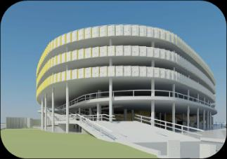 Parkeergarage Arcus College te Heerlen Jaar: 2012 IAA Architecten Constructeur: Ingenieursbureau A. Palte BV Laudy Bouw en Ontwikkeling Vloeroppervlakte: 4.
