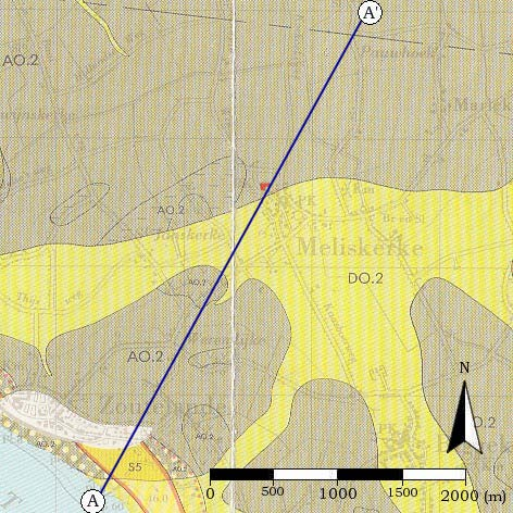 4.1.3 Lokaal (Meliskerke & Omgeving) GEOLOGIE De planlocatie ligt ten noordwesten van de kern Meliskerke nabij de rand van een gebied aangeduid met de codering DO.