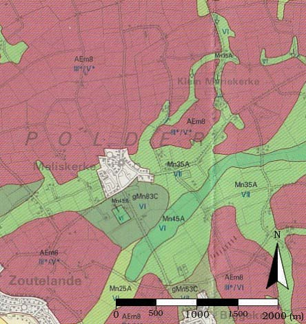 GEOMORFOLOGIE Op de Geomorfologische Kaart van Nederland wordt de kern Meliskerke gekarteerd als zijnde bebouwd (Figuur 10).