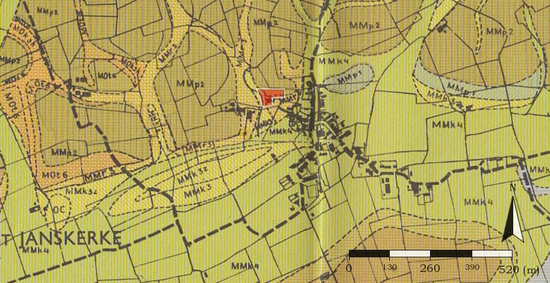 De bestudering van de bodemgesteldheid van deze locatie kan tevens worden verricht aan de hand van een oudere bodemkaart uit 1952, schaal 1:16.667 (Bron: Bennema, J., Meer, K. van der, 1952).