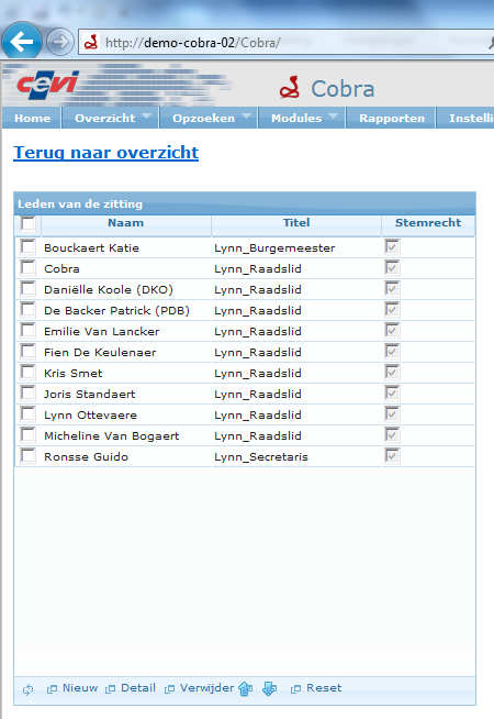 7.2.3 Bewerk details van de leden Via het tabblad Bewerk details kun je de instellingen voor een bepaalde persoon in die periode aanpassen.