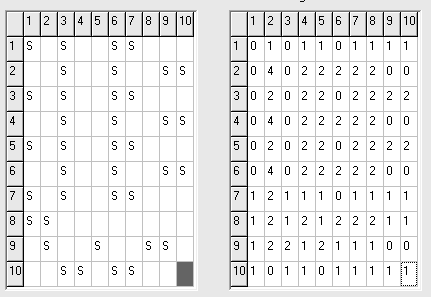 (KOPIEREG 06/09) INLIGTINGSTEGNOLOGIE EERSTE VRAESTEL (INFT) 13 Onderstaande twee roosters ( grids ) dien as verdere voorbeelde.