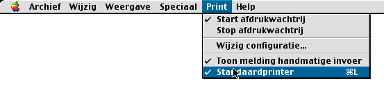 Stap 2 Bij gebruik van de USB-interfacekabel Bij gebruik van Mac OS 8.6 t/m 9.