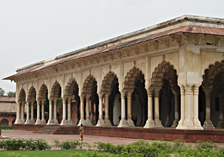 Uitzicht op de Taj Mahal. Die we later die dag nog hadden bezocht. Hij is kleiner dan verwacht maar de titel wereld wonder zeker waard! wakker.