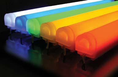 LEDStripe Zichtbaar profiel LED verlichting 24 Vdc-voeding 100 W HighLINER 2 en LEDStripe Behoudt kleur bij daglicht wanneer niet verlicht Slagvast acrylaat: uv-bestendig, ongevoelig voor