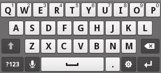 Selecteer Staande toetsenbordtypen en selecteer een tekstinvoermethode. U kunt een invoermethode met toetsen selecteren (AZERTY of traditioneel toetsenbord) of met handschriftinvoer.