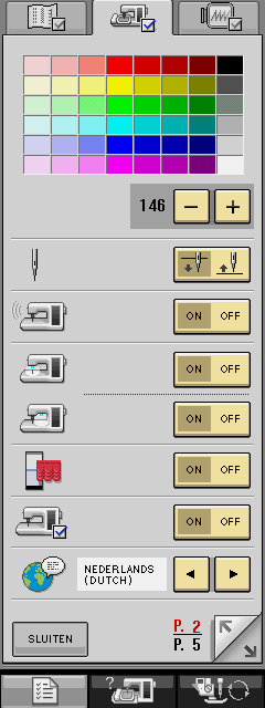 DE NAAIMACHINE INSTELLEN OM DE SOFTWARE OP TE STARTEN De naaimachine moet eerst worden ingesteld, zodat My Custom Design kan worden opgestart.