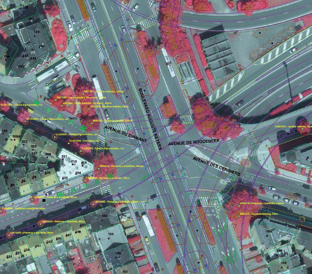 De Vergotesquare biedt meer groen, wat de gebouwen van de square visueel isoleert.