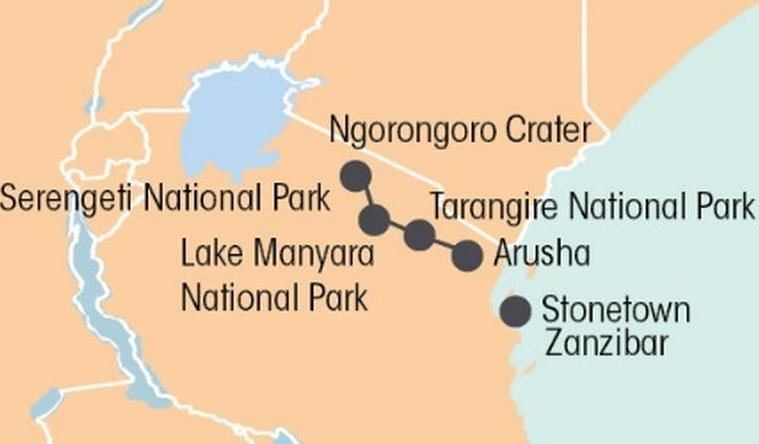 Na de lunch vertrekt u naar de Ngorongoro Crater. Dit wordt ook wel het achtste wereldwonder genoemd, een plek die u gewoonweg gezien moet hebben!