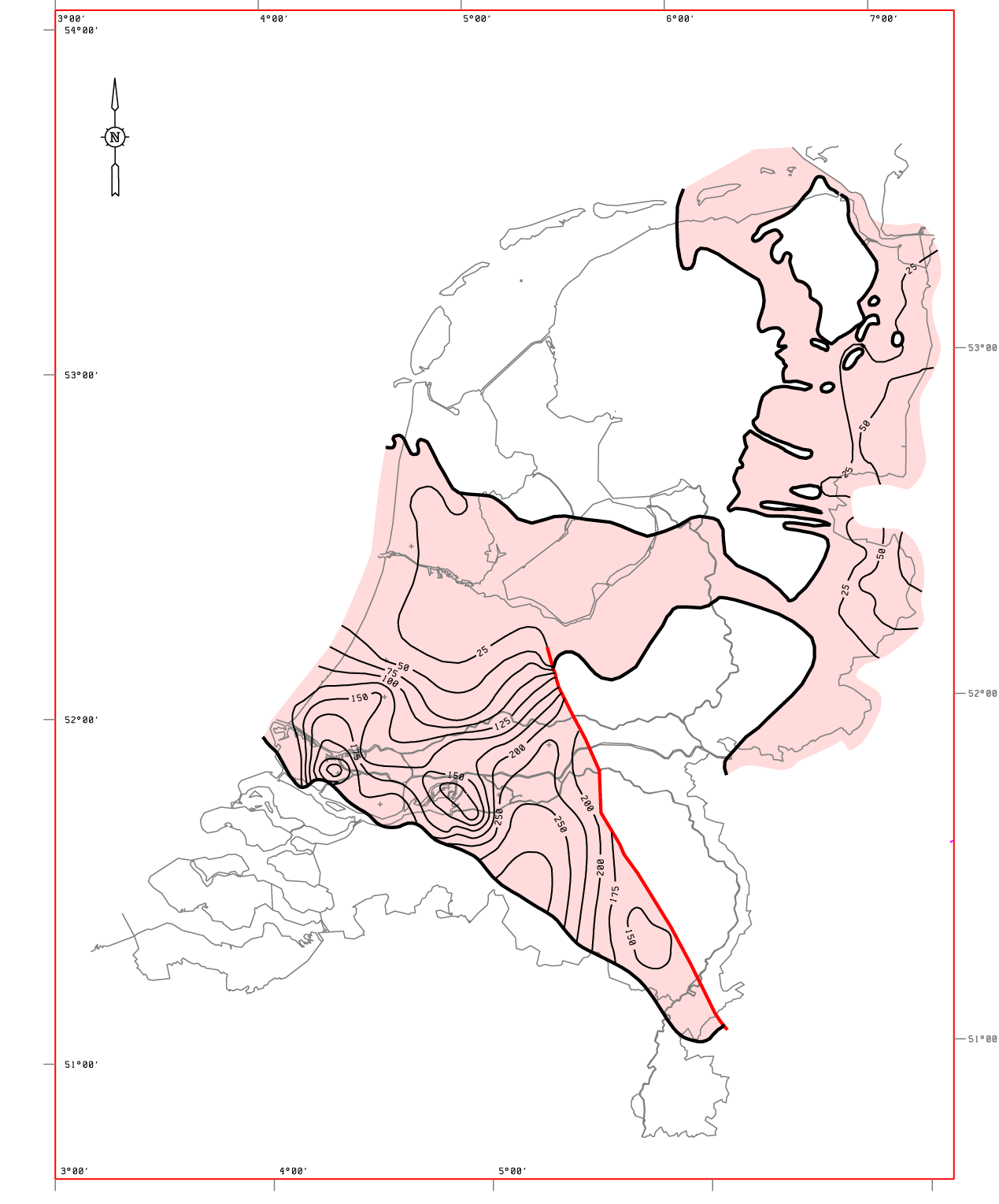 Rapportnummer 00-331-A 31 Figuur 3.9. Dikte van de Trias zandsteen (Rijkers en van Doorn). 3.5.1 Nederweert Zandsteen De Nederweert Zandsteen is de zandige eenheid van de Onder-Bontzandsteen Formatie.