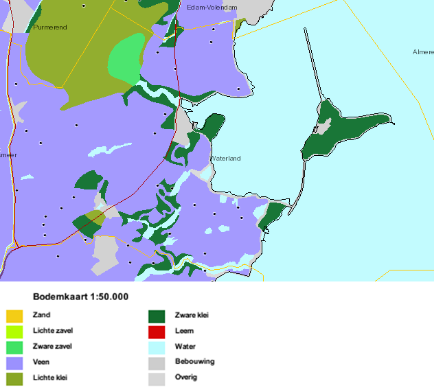 blz 78 1112116 Figuur 37. Beschrijving van het bodemtype (bron: www.bodemdata.nl) Aardkundige waarden Binnen de gemeente Waterland zijn verschillende gebieden met aardkundige waarden aangewezen.