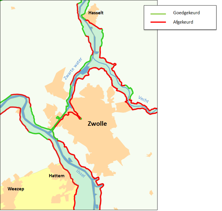 5.1.2 Dijkversterking Naast dat er ruimte wordt gegeven aan de rivier, moeten er toch ook op sommige plekken verbeteringen aan de dijk worden aangebracht.