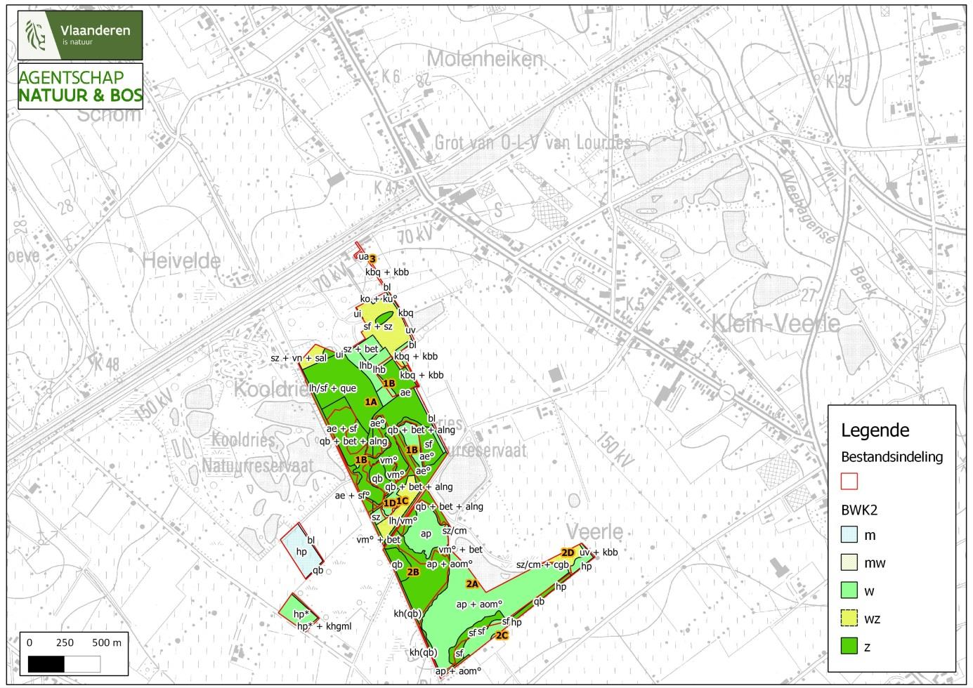 Verkenningsnota H1, Situering en identificatie van het terrein: BWK BWK code Ap+Aom Ae sf vm qb Karteringseenheid