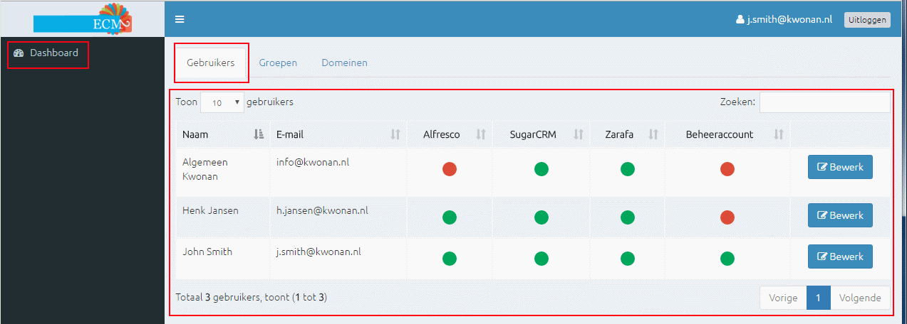 Functionaliteiten 3.1.