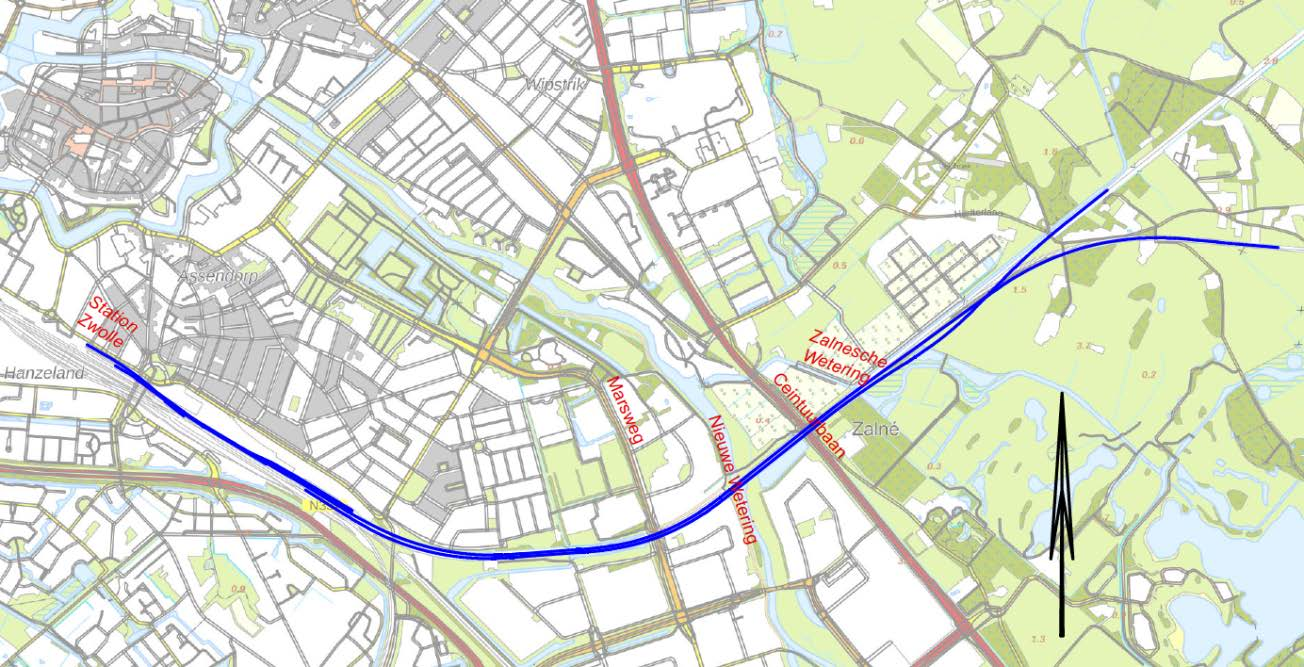 1 Inleiding 1.1 Spooruitbreiding Zwolle Herfte De capaciteit van het baanvak tussen station Zwolle en de spoorsplitsing bij Herfte is te klein.