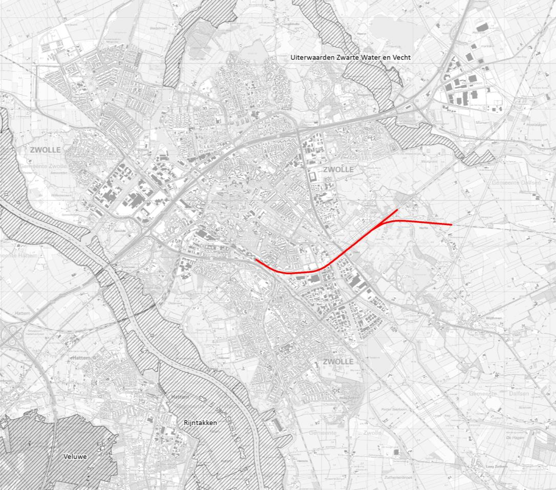 2. Uitgangspunten 2.1 Plangebied Het plangebied is afgestemd op de overige studies die in het kader van het tracébesluit zijn uitgevoerd, (figuur 2.1).