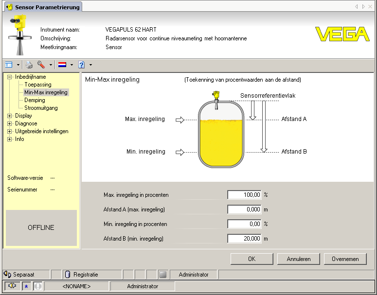 9 Met PC/notebook in bedrijf nemen (VEGACONNECT) Fig.