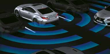 GEAVANCEERDE VEILIGHEID Behalve het nieuwste Sports VDIM (Sports Vehicle Dynamics Integrated Management) heeft de nieuwe RC F ook enorme remmen om u te helpen gevaar te vermijden.