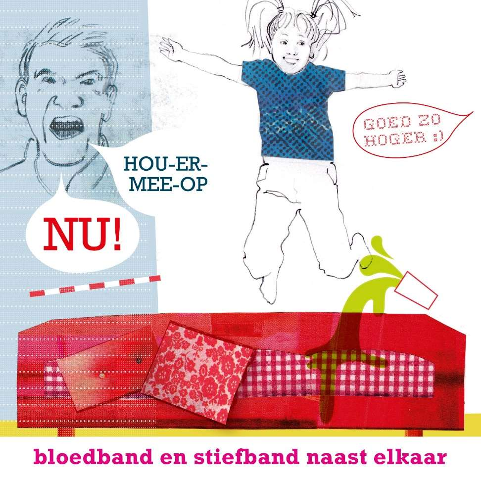 3. Bloedband en stiefband naast elkaar Bloedband