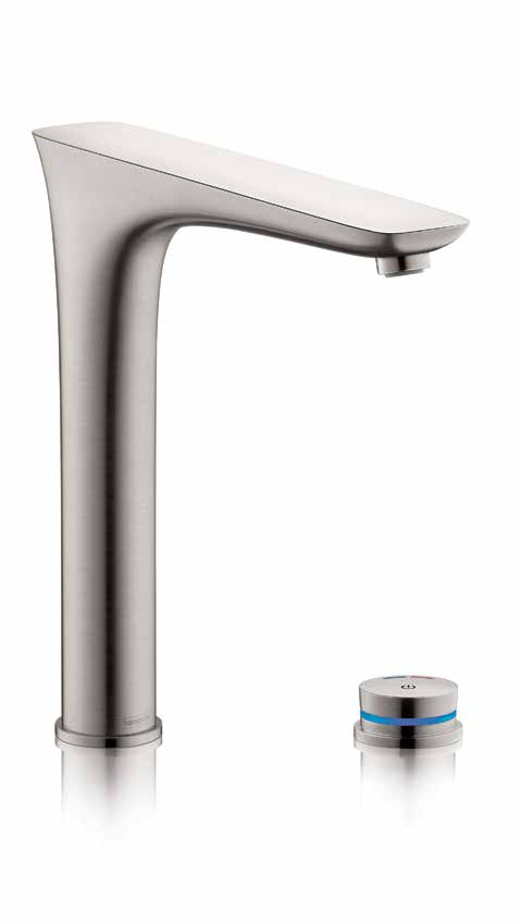 Hansgrohe PuraVida 14 15 PuraVida de naam van de kraan brengt de pure vormgeving en tegelijkertijd het plezier in de omgang met water tot uitdrukking.