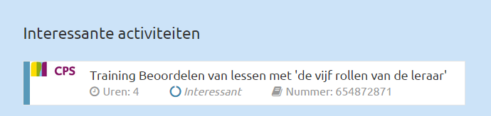 Op de volgende pagina wordt per onderdeel een korte uitleg gegeven. Hier kunt u alles vinden wat met goed gevolg is afgerond. Deze afgeronde activiteiten worden per leerjaar aan u getoond.