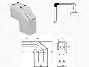 Zwenkarmen accessoires SAC, SL Koppeling SAEC, Elleboog koppeling SL Omschrijving: Koppeling voor het SL systeem, hoekverdraaïng 300º met begrenzer.