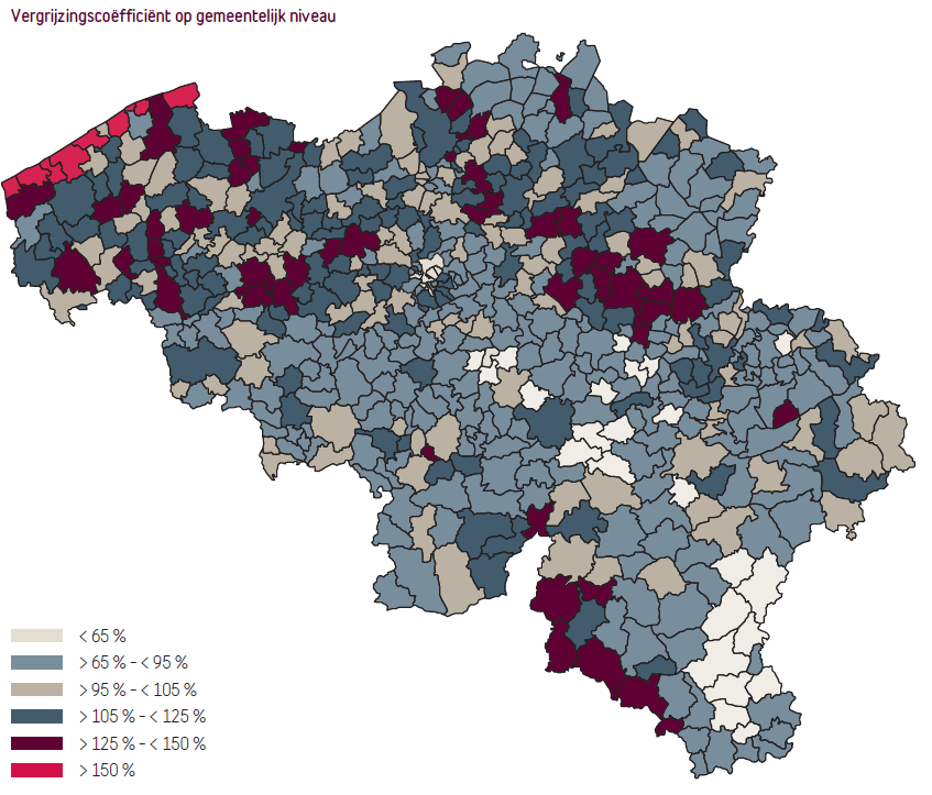Vergrijzing en lokale overheden Sterke demografische verschillen tussen de gemeenten