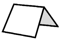 Knippen/snijden Meestal wordt een stuk voor een kaart stock model uitgesneden in twee fasen. Eerst wordt het stuk van de overige stukken gescheiden door er ruwweg met een schaar langs te knippen.
