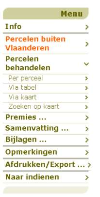 VERZAMELAANVRAAG: MENU STAPPENPLAN